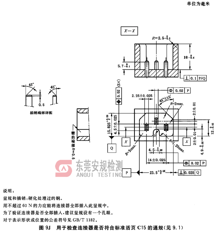 IEC60320耦合器量规图9J连接器通规